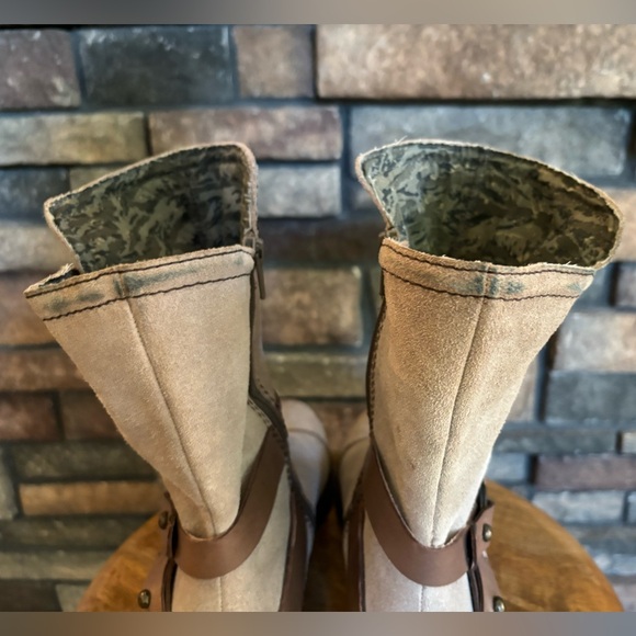 OTBT Women's Size 9M Bridgeport Brown Leather Side Zip Round Toe Boots - Picture 4 of 6